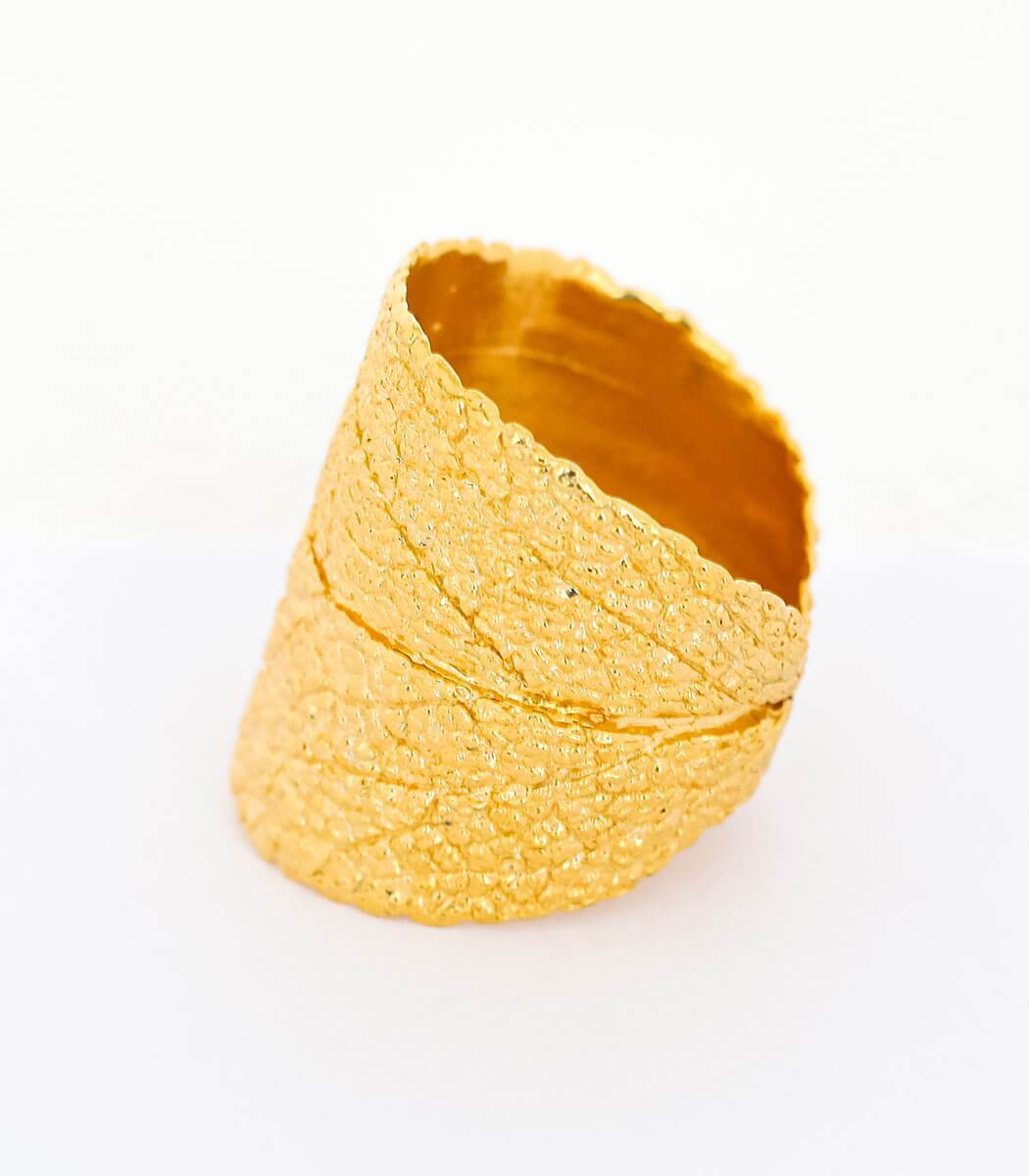 Ring Gold Salbei Gr. 50