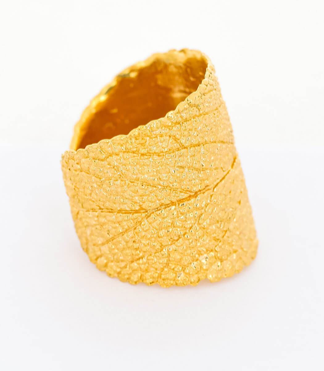 Ring Gold Salbei Gr. 50