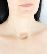 Silber Kette Salbeiblatt