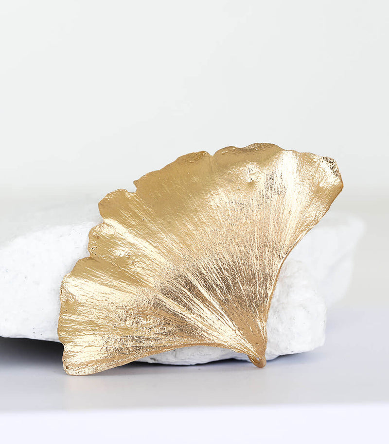 Bronze Anhänger Ginkgoblatt