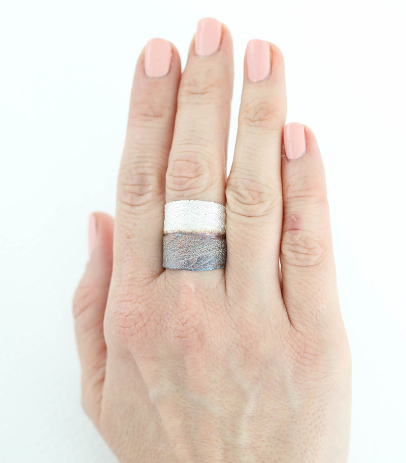 Silber Ring Salbei Gr.64