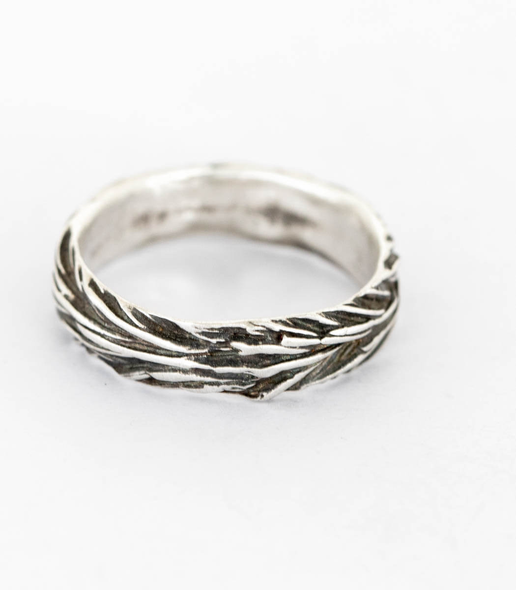 Silber Ring Gräser Gr. 53