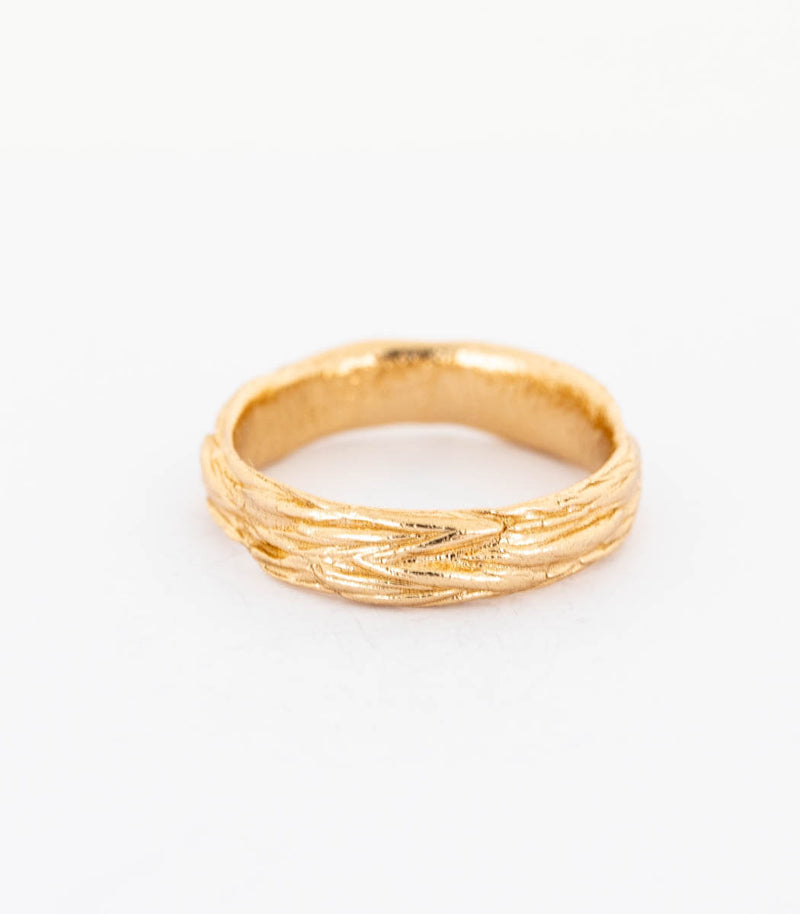 Bronze Ring Gräser Gr. 55