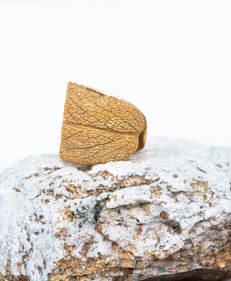 Bronze Ring Salbei Gr. 54