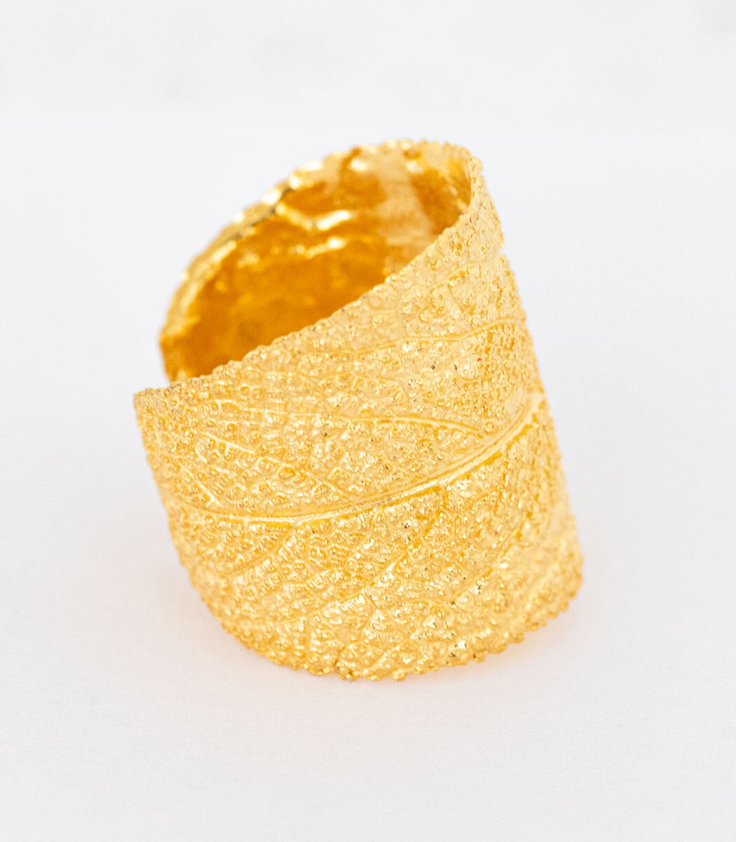 Ring Gold Salbei Gr. 54