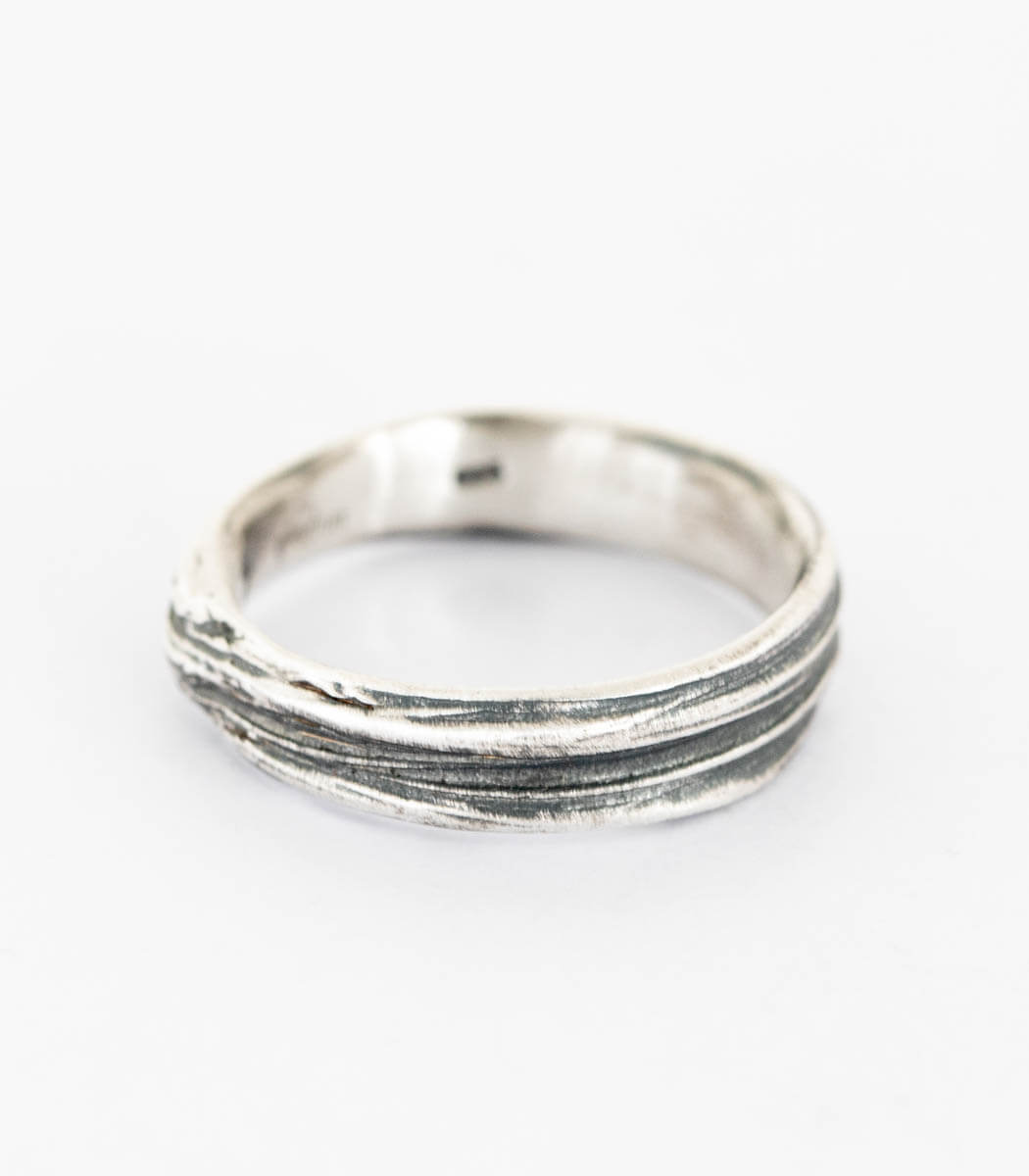 Silber Ring Gras Gr. 50