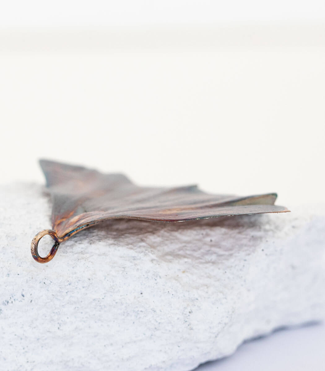 Silber Anhänger Ginkgoblatt