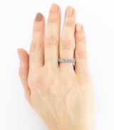 Silber Ring Korallenstruktur schmal Gr. 52