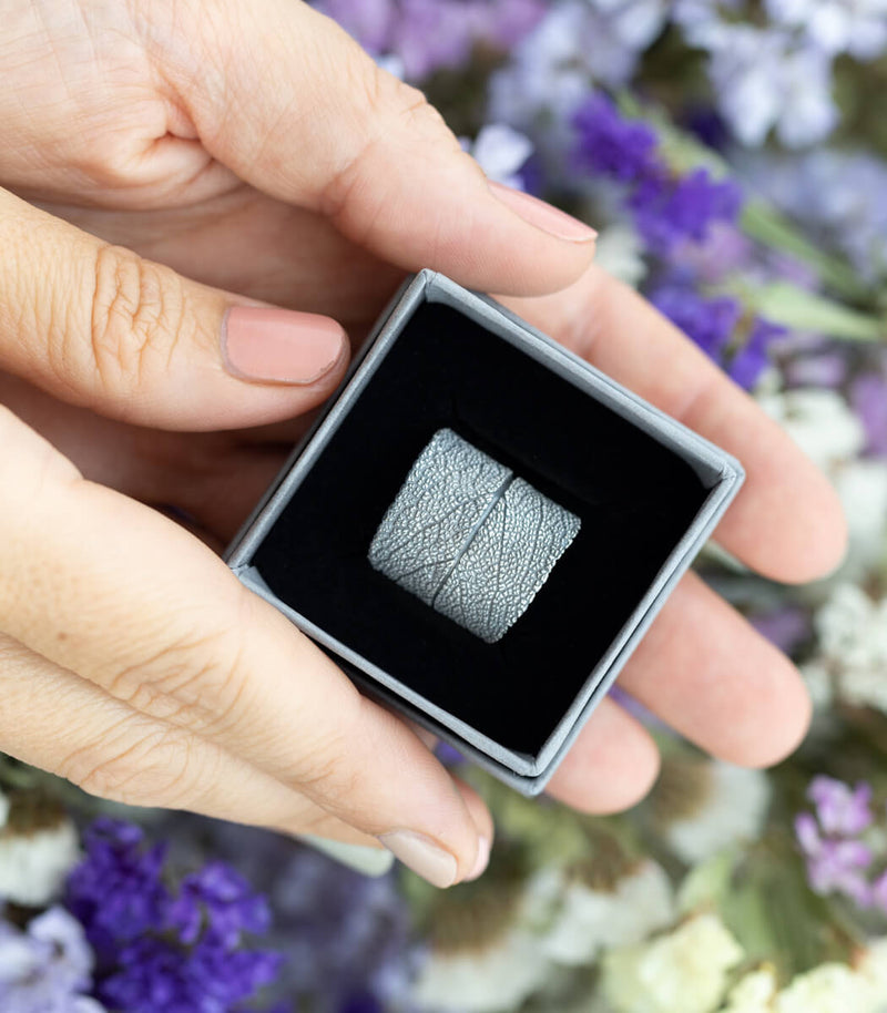 Silber Ring Salbei Gr. 59