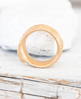 Bronze Ring Ährenstruktur Gr. 61