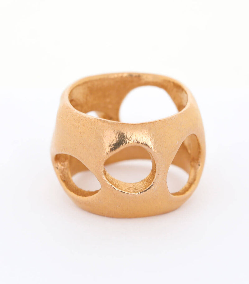 Bronze Ring Lochgestein Gr. 54