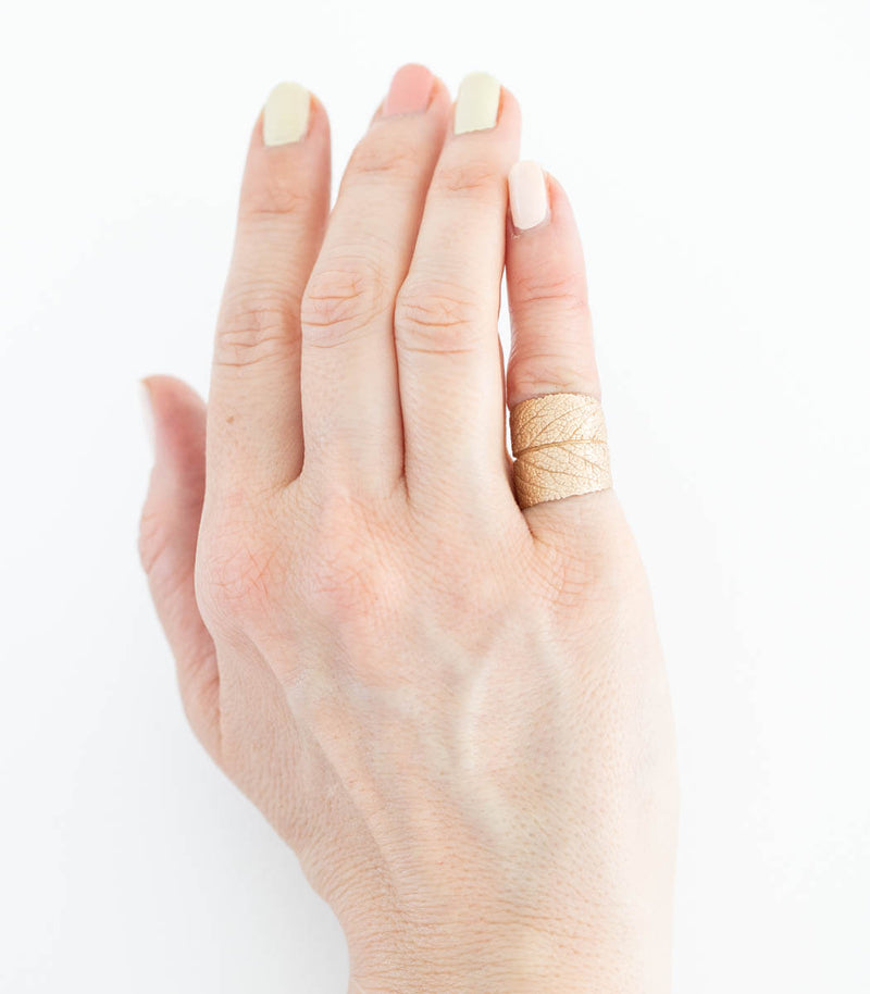 Bronze Ring Salbei Gr. 48