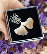 Ginkgo Anhänger Silber	