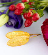 Gold Ohrhänger Salbeiblatt