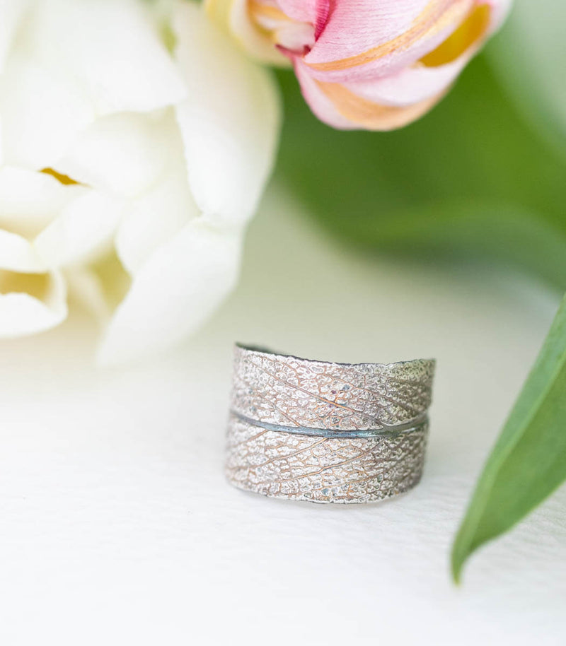 Silber Ring Salbei Gr.60