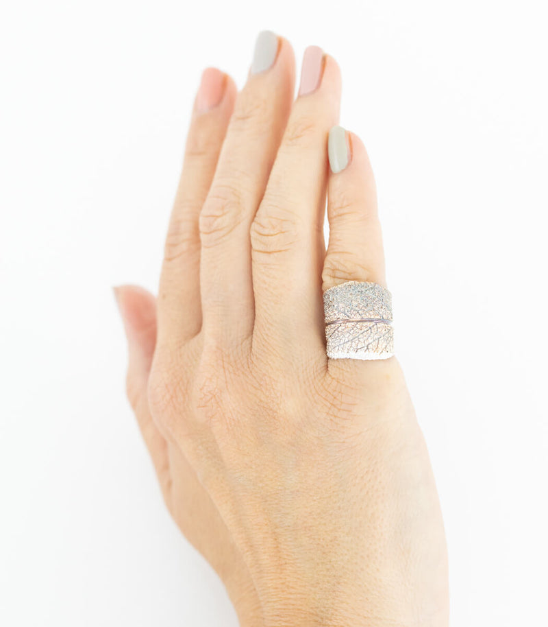 Silber Ring Salbei Gr. 52