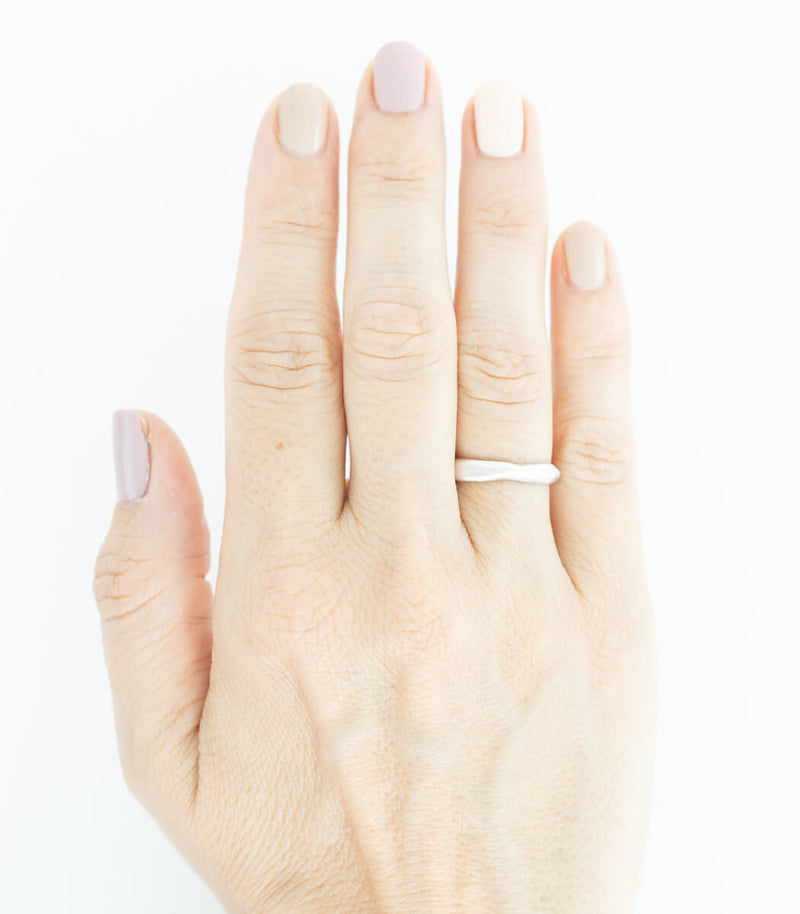 Silber Ring Natural Gr. 55