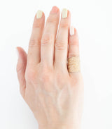 Bronze Ring Salbei Gr. 49
