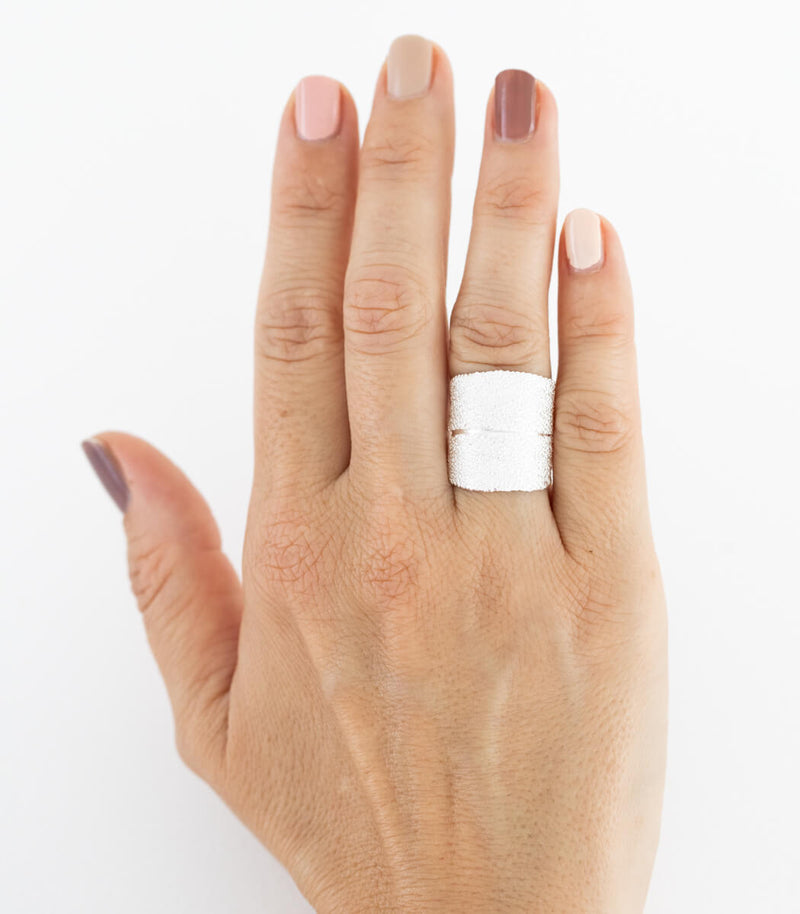 Silber Ring Salbei Gr.58