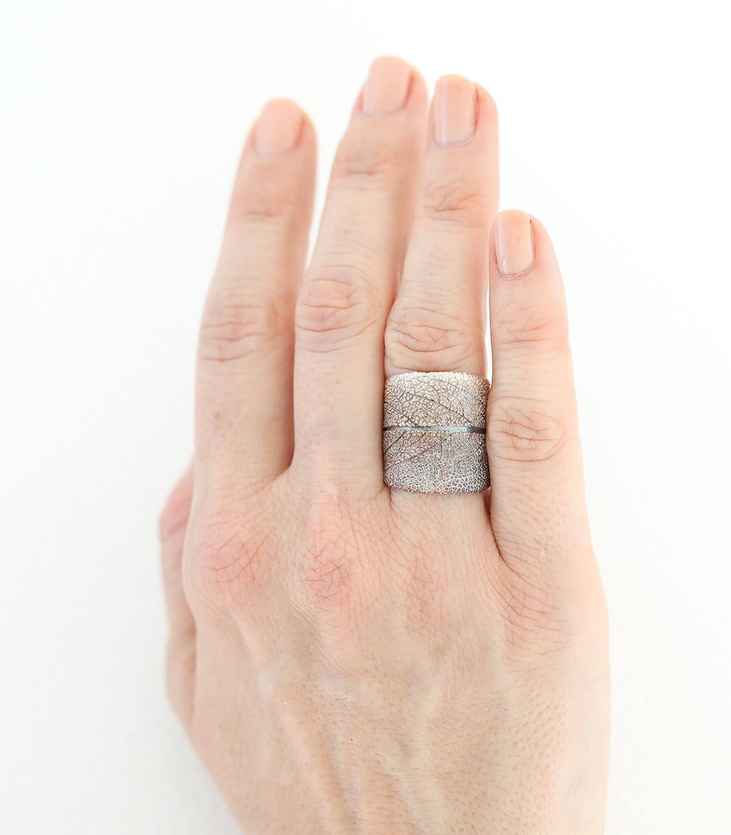 Silber Ring Salbei Gr.60