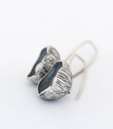 Silber Ohrhänger Blüte Perle
