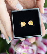 Gold Ohrstecker Birke