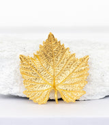 Gold Anhänger Weinblatt