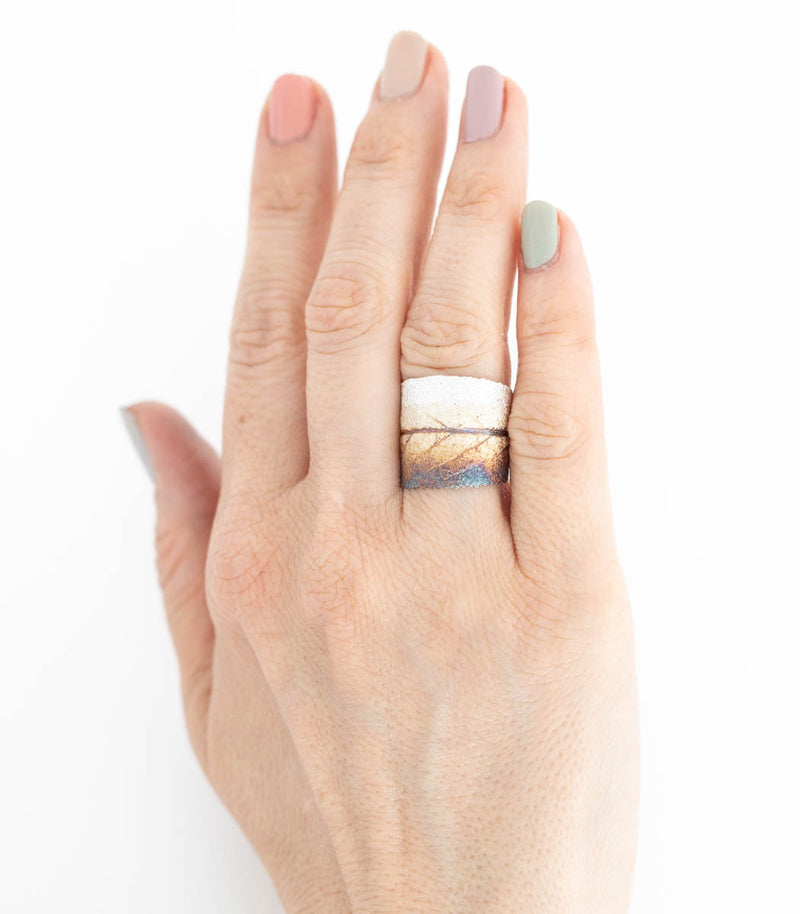 Silber Ring Salbei Gr.58