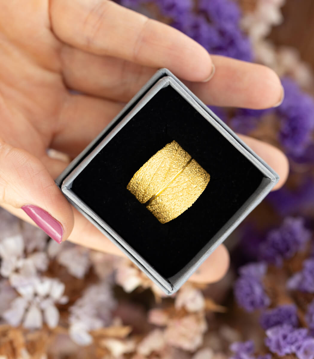 Gold Ring Salbei Gr. 64
