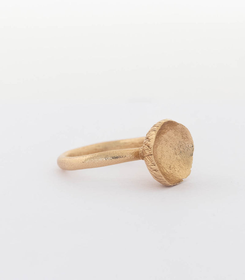 Bronze Ring Blüte Gr. 58