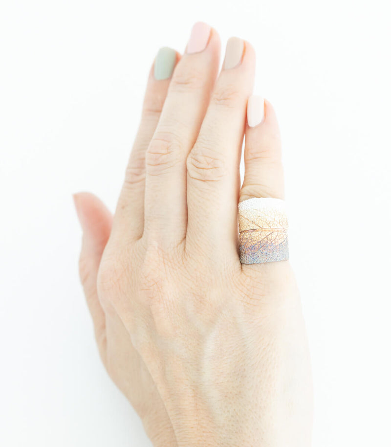 Silber Ring Salbei Gr. 53