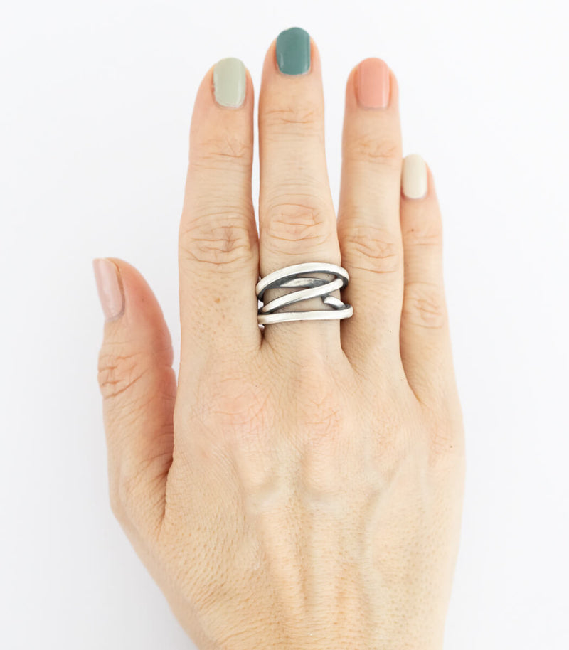 Silber Ring Liane Gr.61
