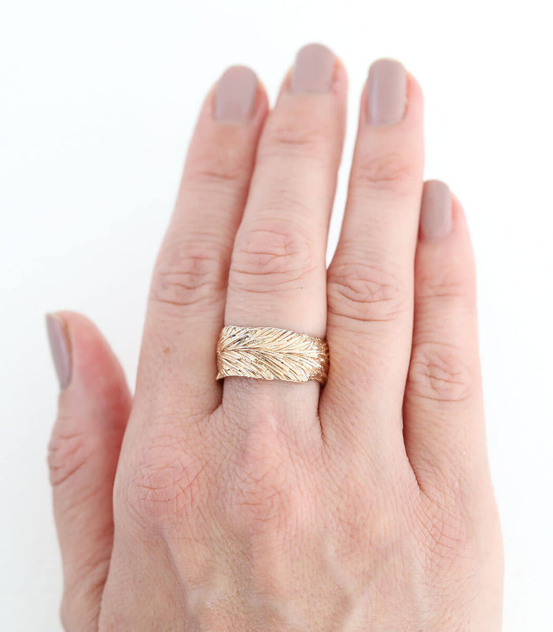 Bronze Ring Getreideähre Gr. 56