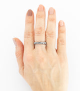 Silber Ring Korallenstruktur schmal Gr. 58