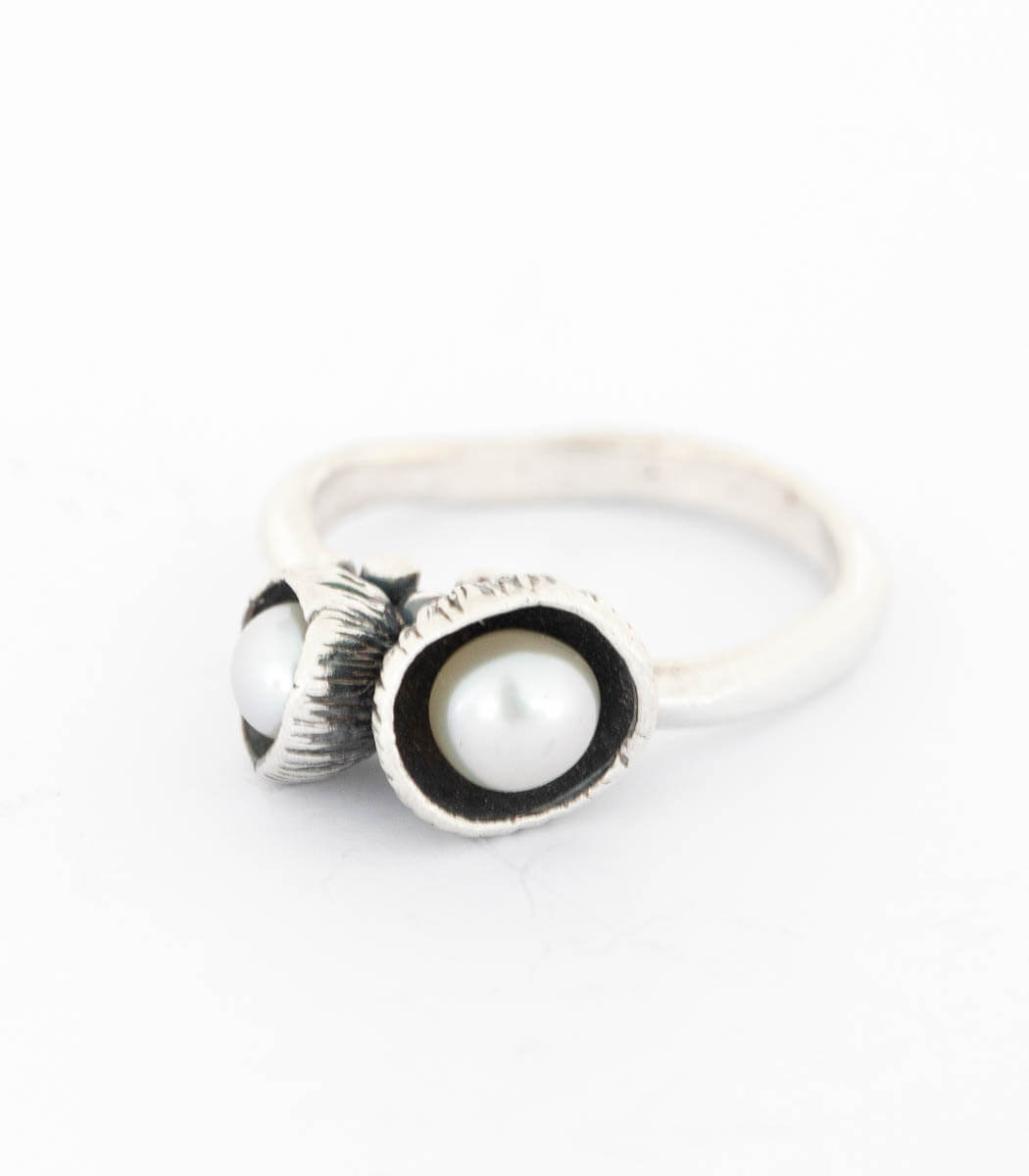 Silber Ring Blütenkelch Gr. 54