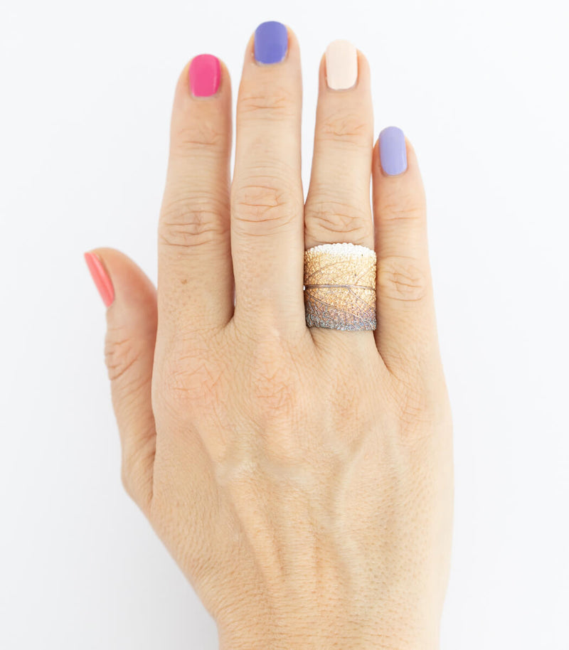 Silber Ring Salbei Gr. 59
