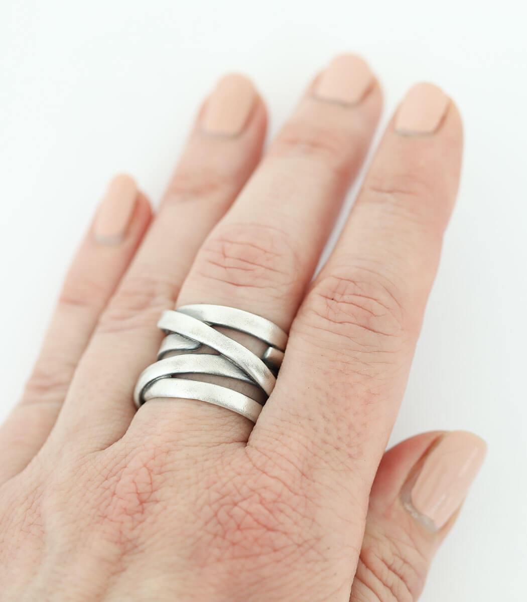 Silber Ring Liane Gr.63