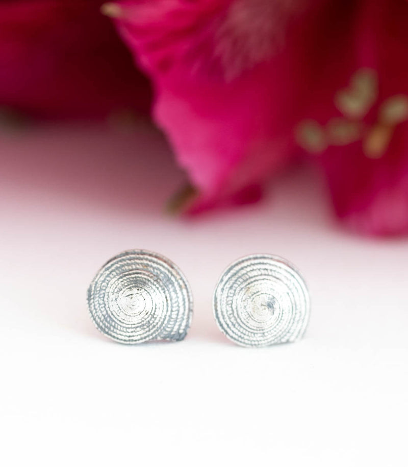 Silber Ohrstecker Schnecken