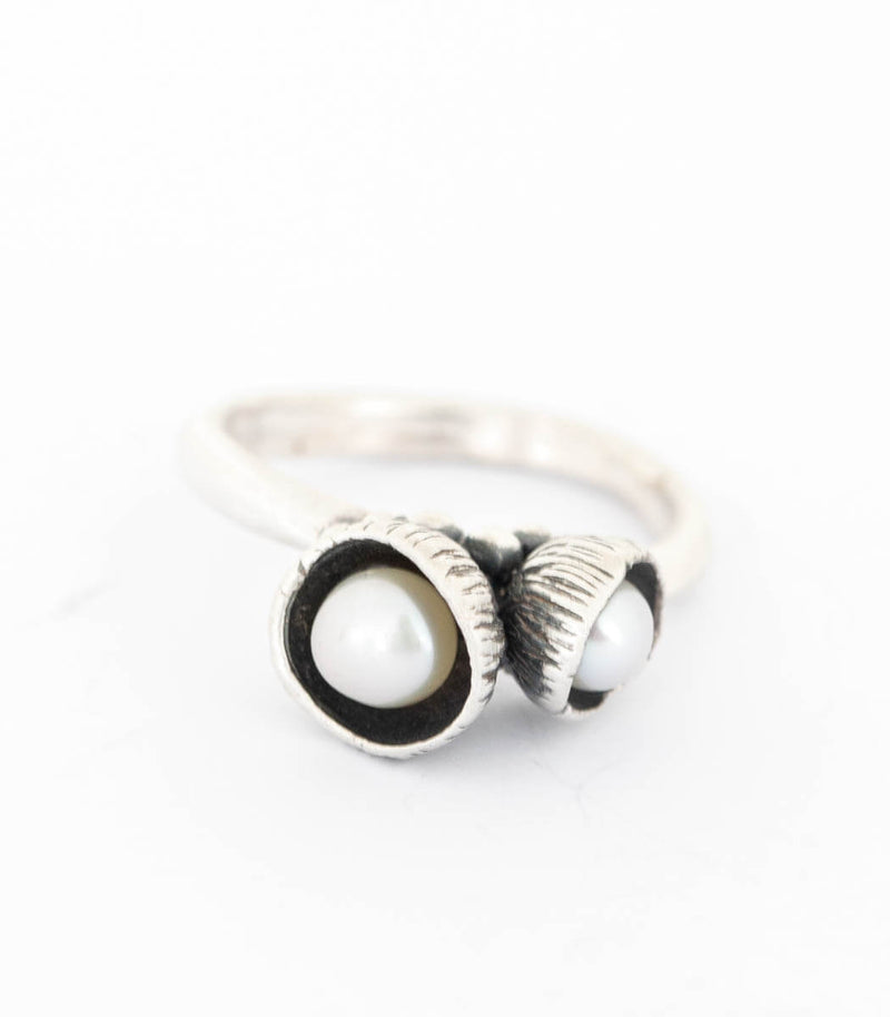 Silber Ring Blütenkelch Gr. 54