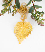 Gold Anhänger Brennnessel
