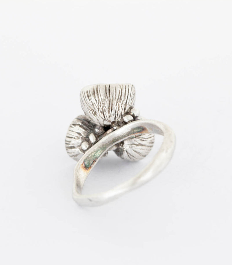 Silber Ring Blütenkelch Gr. 50