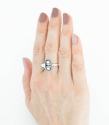 Silber Ring Blütenkelch Gr. 60