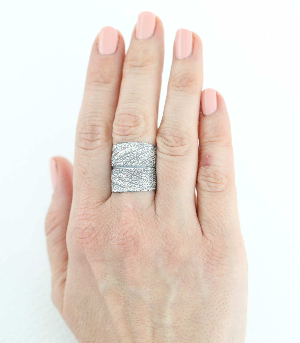 Silber Ring Salbei Gr.62