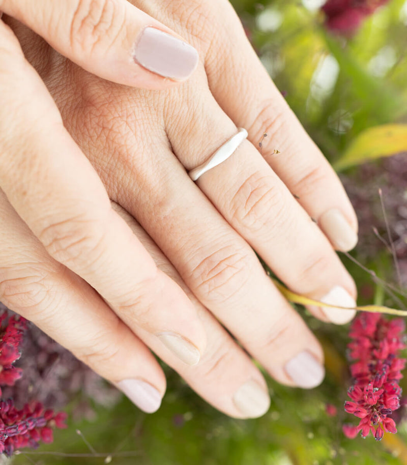 Silber Ring Natural Gr. 54