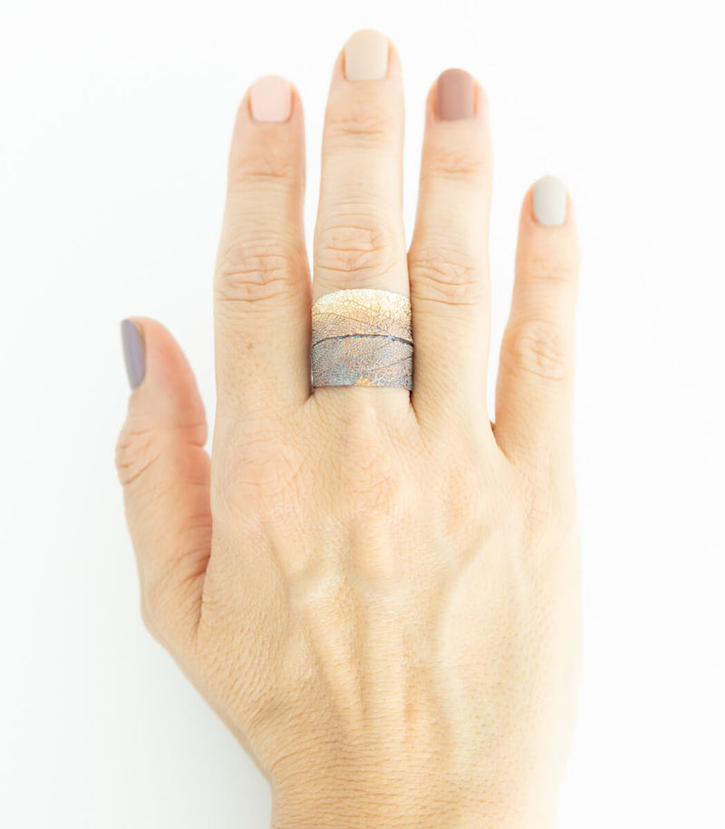 Silber Ring Salbei Gr.62