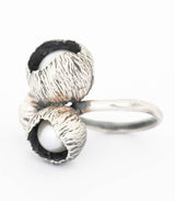 Silber Ring 3 Blüten Gr. 52