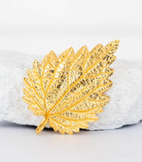 Gold Anhänger Brennnessel