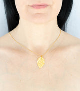 Gold Anhänger Rosenblatt