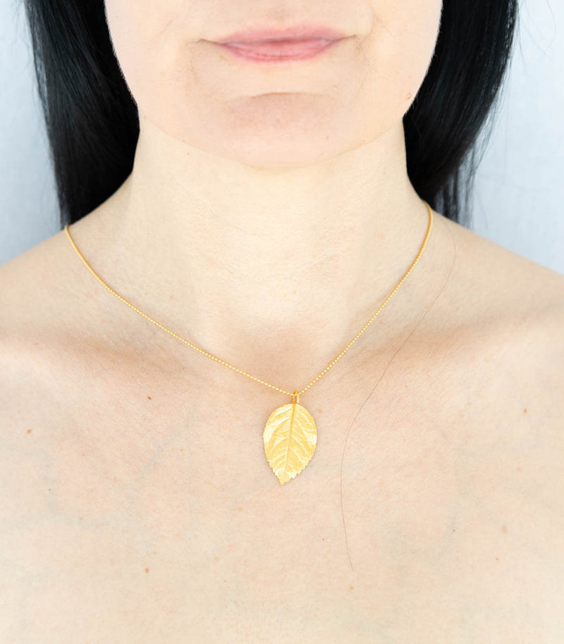 Gold Anhänger Rosenblatt