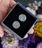 Silber Ohrstecker Koralle